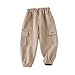 Boys Cargo Joggers Pants 2 Pack Casual Pants Fashion Elastic Waist Pant Cinch Bottom Workout Pant 2025 Work Trousers CC2-Blue 2 Years