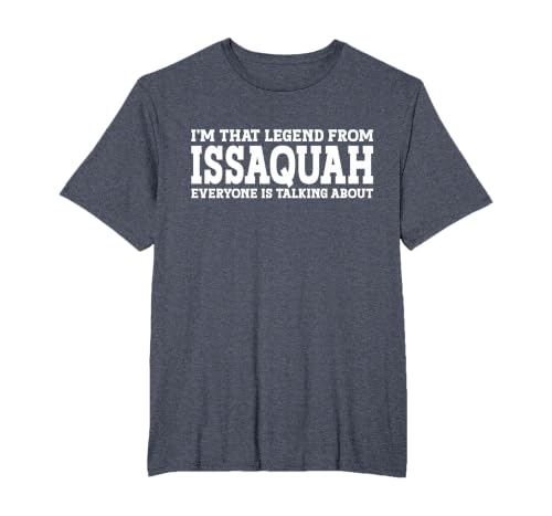Issaquah Hometown WA Washington Home Roots City Issaquah T-Shirt, Men's Big and Tall, Heather Blue, 3X Tall
