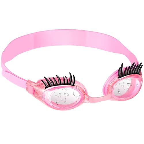 Konohan Kids Swim Goggles Eyelashes Girls Funny Goggle