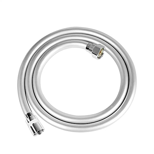Manguera de ducha lisa de PVC de 1,5 m (59 pulgadas) - Mangueras de ducha con cromo, universal anti-torceduras y a prueba de fugas (1,5 m) Cover