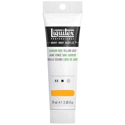 Image of Liquitex Professional Heavy Body Acrylic Paint, 2-oz Tube, Cadmium Free Yellow Deep