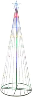 WeRChristmas Pre-Lit LED Animated Flashing Pop-Up Christmas Tree, 190 cm - Multi-Colour