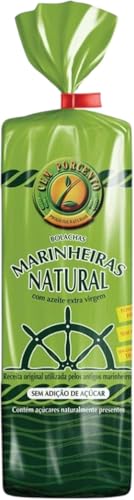 Cem Porcento Bolachas Marinheiras Natural con Chía, Galletas con Aceite de Oliva Extra Virgen, Sin Azúcar Añadido, 200g