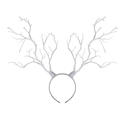 Christmas Fairy & Witch Tree Branches Antlers Headband Cosplay Party Butterfly Flower Headpiece Decoration Steampunk Vintage (1)