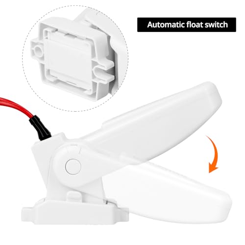 QWORK 1100 GPH 12V DC Automatic Bilge Water Pump and Float Switch Combo for Boats, Marine, RV, Aquariums - Compact, High Flow by QWORK - Image 4