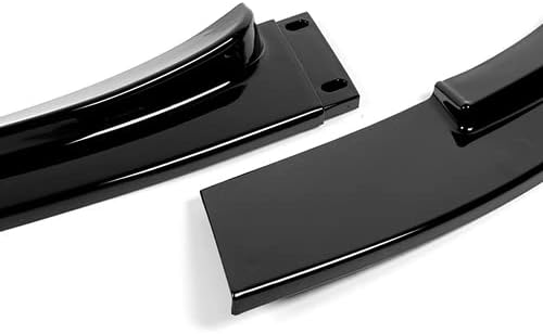 3 Pieces Front Bumper Lip Spoiler Splitter Side Body Kit Trim Protection Compatible with 2008-2013 BMW E90 E92 E93 M3, 2009 2010 2011 2012 (Painted Black)