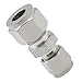 Goldpea Stainless Steel 304 Compression Tube Fitting Reducing Union with Double Ferrule 1/8