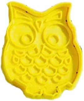Miniatura 2 de Wise Owl Bird Shape Cookie Cutter and Stamp #1009