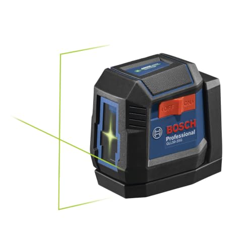 BOSCH GLL50-20G 50 Ft Green-Beam Self-Leveling Cross-Line Laser Level