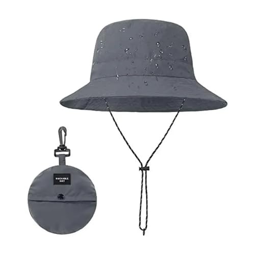 Chapeau de pêcheur imperméable et pliable offrant une haute protection solaire anti-UV d'été