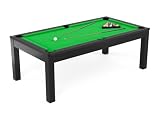 Vente-unique - Billard 8 places Balthazar - bois - noir