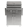Coyote Outdoor Kitchen Grill | 28- inch Freestanding Natural Gas Grill | 2 Burner Barbecue | Premium BBQ | Great For Outdoor Kitchens | Top-Tier Warranty | C-Series C1C28NG-FS