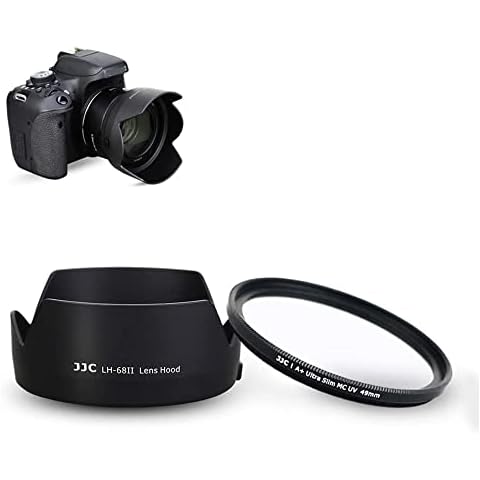 JJC Lens Hood with 49mm UV Filter Cover