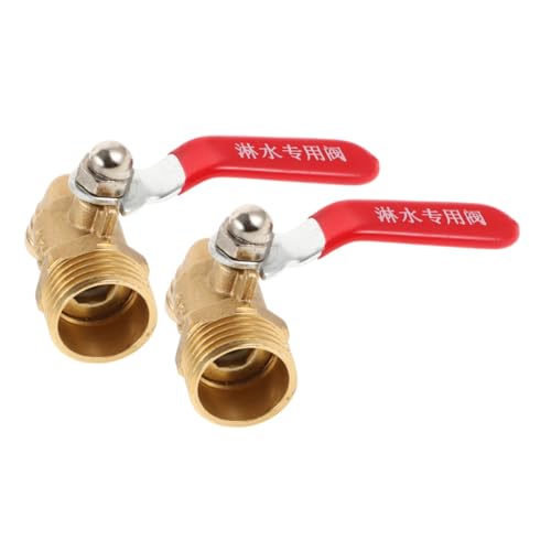 DECOMELODY Válvula De De Latón 1/2 Mango Ergonómico para Sistemas De Aire y Resistente a Altas Temperaturas