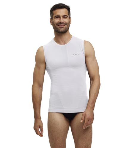 FALKE Herren Baselayer-Shirt Warm M S/l Sh Funktionsmaterial schnelltrocknend 1 Stück, Weiß White 2860, L