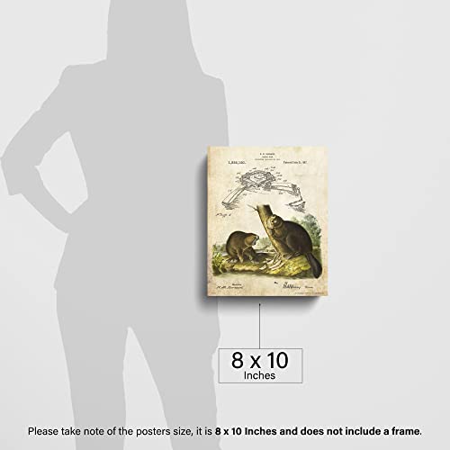 Beaver Trap - Vintage Rustic Trapping Hunting Wall Decor 8X10 Unframed Art Poster Print - Fur Trapping Decorations For Bar, Man Cave, Cabin, Lodge - Hunting Gifts For Men, Boys, And Hunters #TOP5