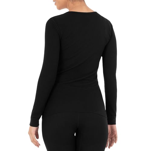 Fruit of the Loom Womens Micro Waffle Thermal V-Neck2