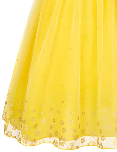 Princess Snow White Dress Costume For Toddler Girls Girls Birthday Halloween Cosplay Party With Accessories 8-9 Years (140Cm) #TOP7