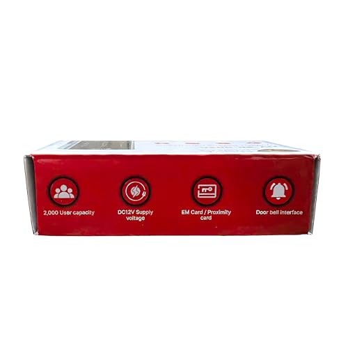 Image of Hawk Vision HV-SR-602A RFID Standalone Access Control | Card & PIN Entry with Anti-Tamper Lock | Secure Door Reader for Offices, Shops, Homes, and Industrial Applications | Easy Smart Setup