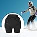 Vaveren Padded Shorts Black Shock Absorbing Comfortable Hip Protection Gear for Ice Skating Men Women Snowboard , XL