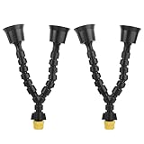 2pcs Sprinkler Head, 360 Degree Rotation Plastic Adjustable Yard Lawn Sprinkler, Double Heads Sprink