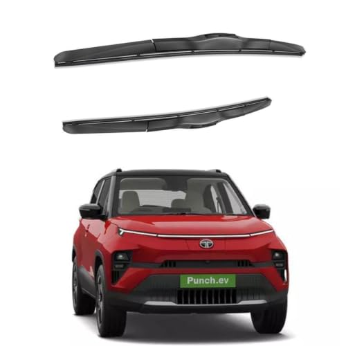 Image of Oshotto Frameless (O.E.M Type) Wiper Blades Compatible with Tata Punch EV (24 inch / 16 inch)