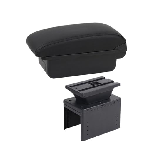 AMXDHH Car Armrest Box Universal Model Armrest Car Accessories Storage Box Retrofit Parts Increase Relieve Fatigue(A1 Black line NO USB)