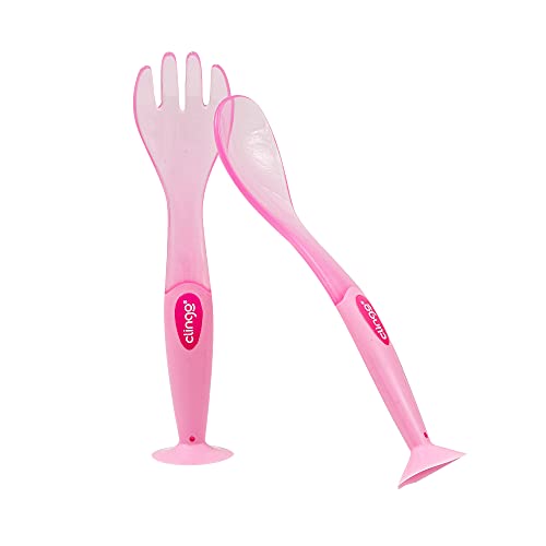 Talheres Com Ventosa - Rosa, Clingo, Rosa