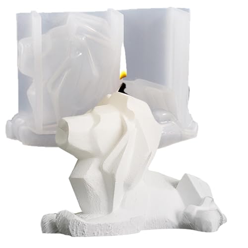 Molde de silicona león para, fundición de resina epoxi para la fabricación de y decoración del hogar - Creación, fundición de resina epoxi, para l
