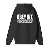 Obey Int. Visual Industries Hoodie, Black, L