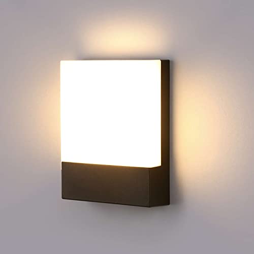 Lightsjoy Applique murale extérieur 18W Blanc chaud Cover