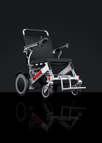 Porto Mobility Ranger Discovery XL Wide Seat Lightweight Foldable Heavy Duty Weatherproof Electric Wheelchair, Portable, only 50 lbs Powerful Motors All Terrain Folding Power Wheelchair (XL Wide Seat)