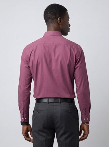 Image of INKAST Men's Cotton Blend Plain Formal Shirt | Full Sleeves Solid Shirts| Straight Regular Fit | Office and Regular Wear