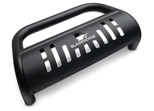 Image of Black Horse Bull Bar Skid Plate Black Compatible with 2017-2024 Nissan Titan-BB11327A-SP
