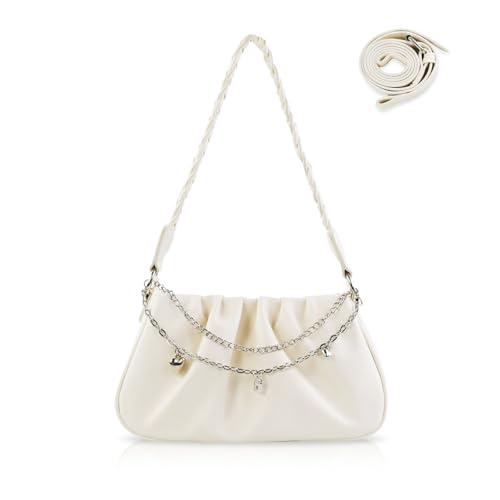 Sac à main tendance froncé convertible grâce à ses 2 sangles amovibles