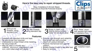 Grey Pneumatic Corp - Ch1001 Threaded Insert (Red) (CH1000-1)
