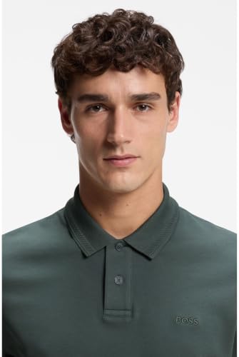 BOSS Men Pe_Interlock_Long 10265826 01 Open Green 377 6XL – Ansicht 3