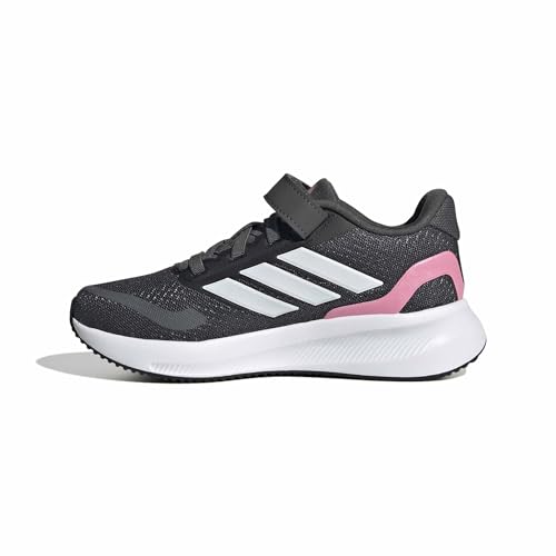 Image of adidas Kids' Marvel Run Falcon 5 Elastic Lace & Strap Shoe