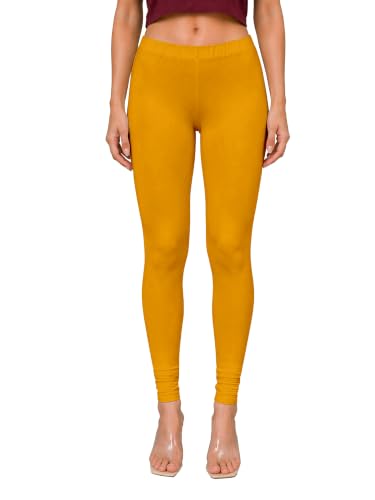 Image of TRENDMALLS Women's Microfiber Elastane Stretch Soft Churidar Length Leggings with Ultrasoft Waistband