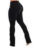 Moda Xpress Womens Juniors 3 Button Butt Lifting Mid Rise Black Bootcut Jeans 10349M