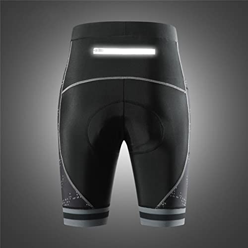 Fancyes Shorts para bicicleta respirável para ciclismo Shorts de silicone acolchoados femininos para