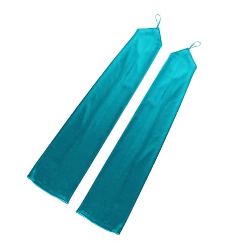 Gant satin sans doigts long pour éviter de retirer ses gants lors d'un dîner de gala