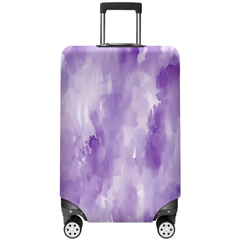 Purple Luggage Cover Suitcase Protector Travel Luggage Cover Carry on Luggage Cover Washable Baggage Covers for Suitcase Fit 26-28 Inch Luggage