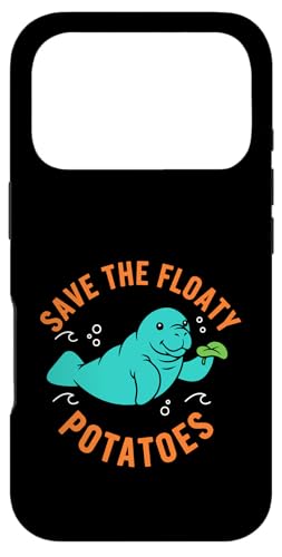 Manatee Save The Floaty Potatoes �ʔ��� �ۂ������}�[���C�h �X�}�z�P�[�X iPhone 17 Pro �p