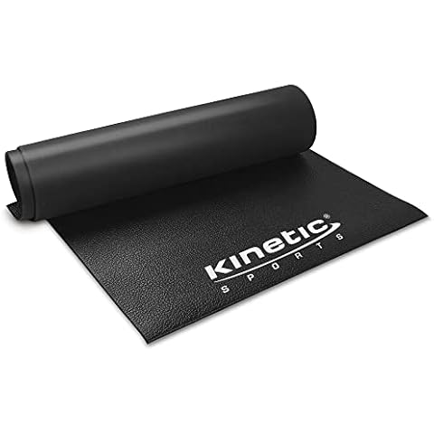 6 mm Bodenschutzmatte für Fitnessgerät Heimtrainer - Sport Laufband Matte, Multifunktionsmatte schwarz | Mehr Stabilität, Weniger Vibration, Schützt den Boden, Übungsmatte Yoga in 4 Größen erhältlich Cover