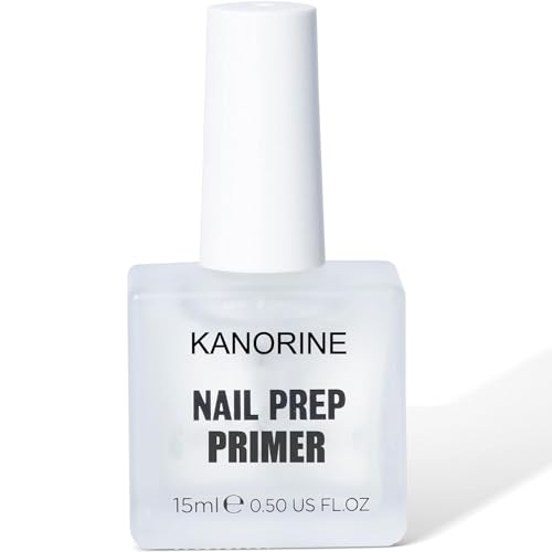 Kanorine Nail Primer 15ml,Natural Nail Bond Primer, Acid-Free Nail Primer, Superior Bonding Primer 1pcs for Gel Nail Polish,Adhesives UV Gel Polish