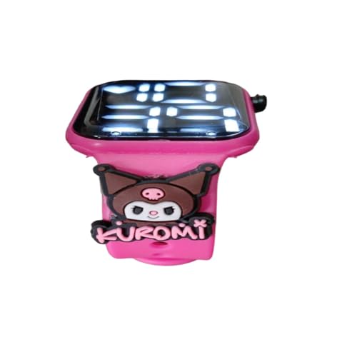 SMACTUDO, Relógio Digital Infantil compatível Kuromi Resistente à Água_Rosa