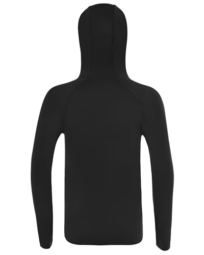 Image of Boys Rash Guard Hoodie UPF 50+ Long Sleeve Sun Protection Swim Shirt