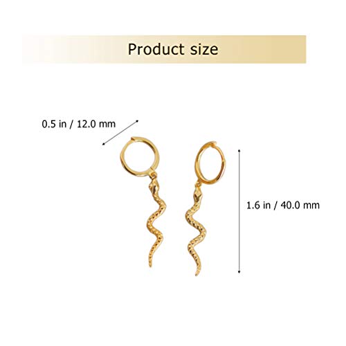 Holibanna Orecchini Serpente in Argento Sterling