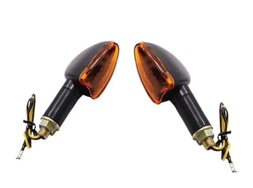 Clignotant universel moto halogène 12V avec filetage 10mm version longue haute performance